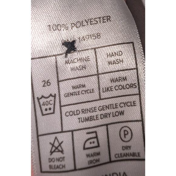 Mens Public Record Butterfly Pattern Button Up Short Sleeve Shirt Black Blue M - Picture 4 of 5